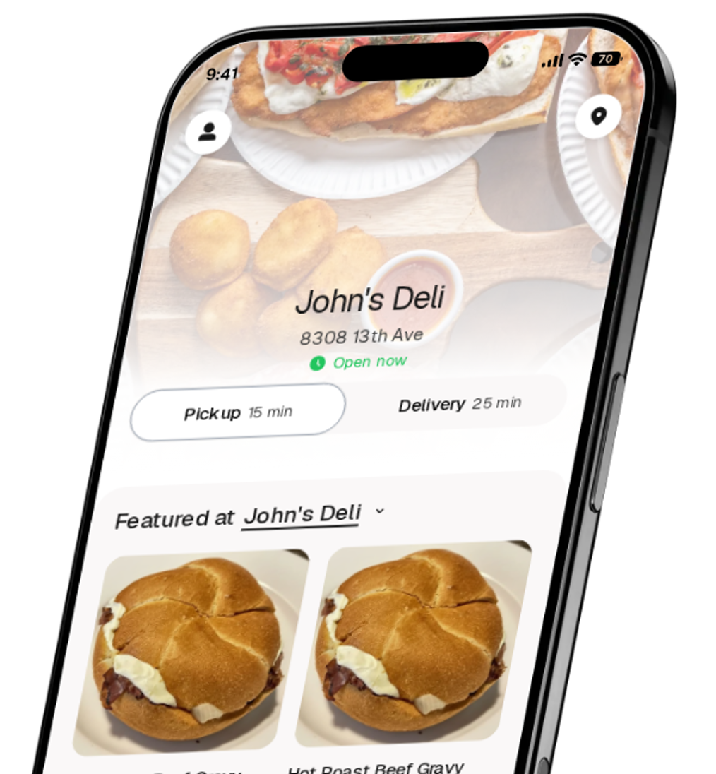 John's Deli app preview